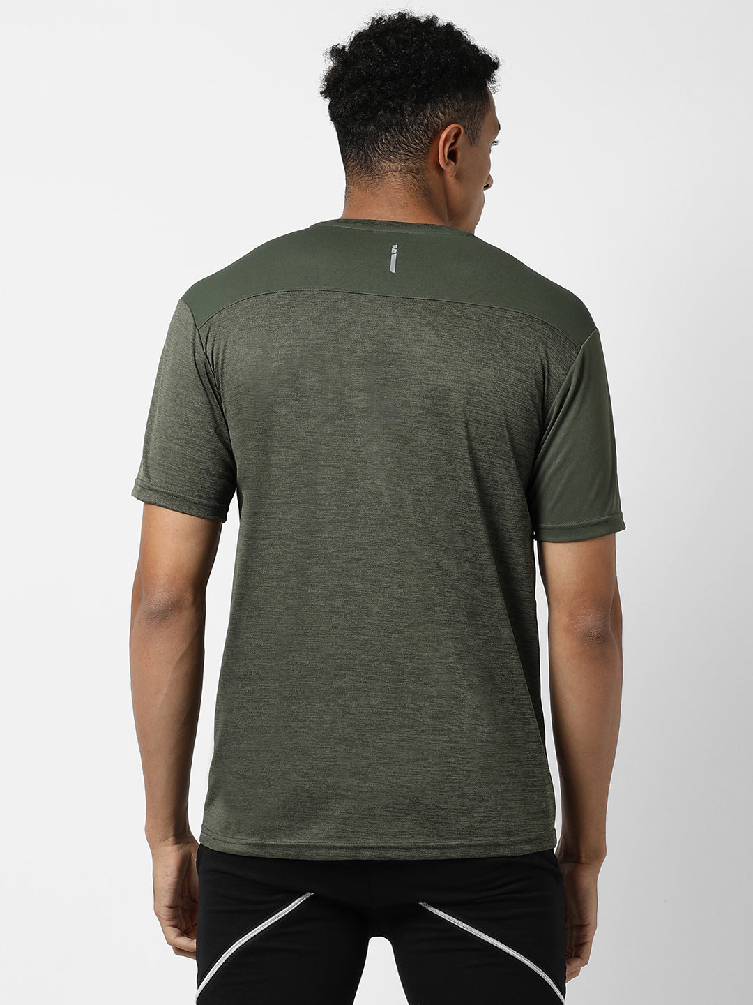 Contrast Heathered Activewear T-Shirt