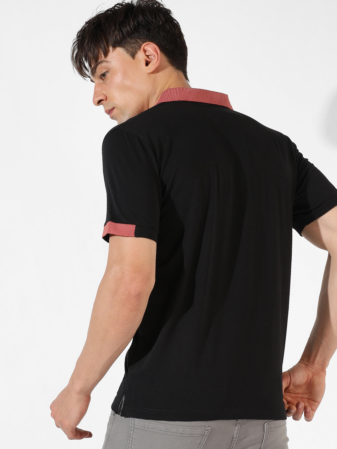 Solid Casual T-Shirt