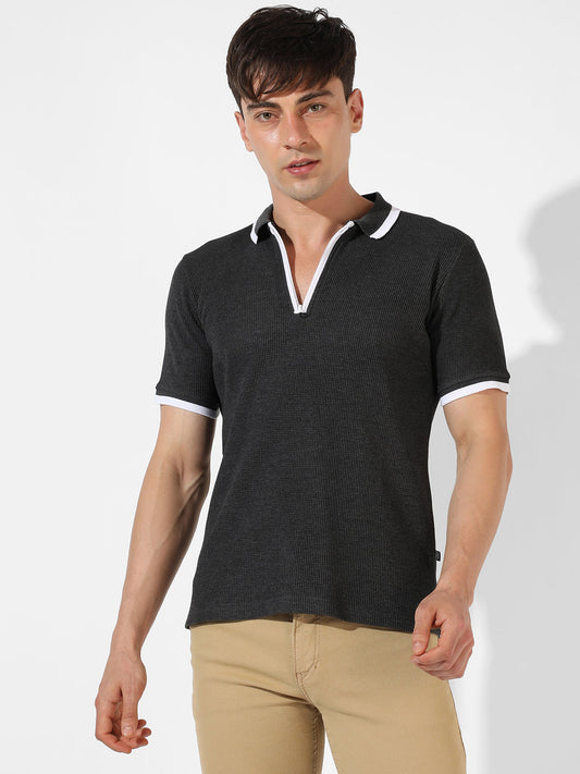 Solid Casual T-Shirt