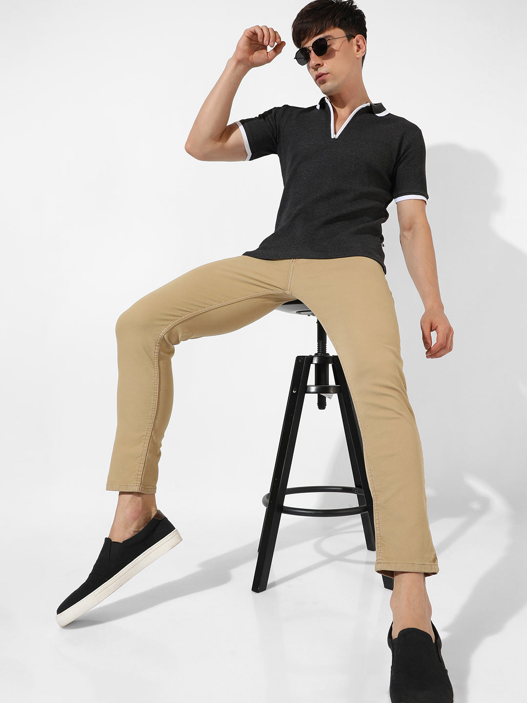 Solid Casual T-Shirt