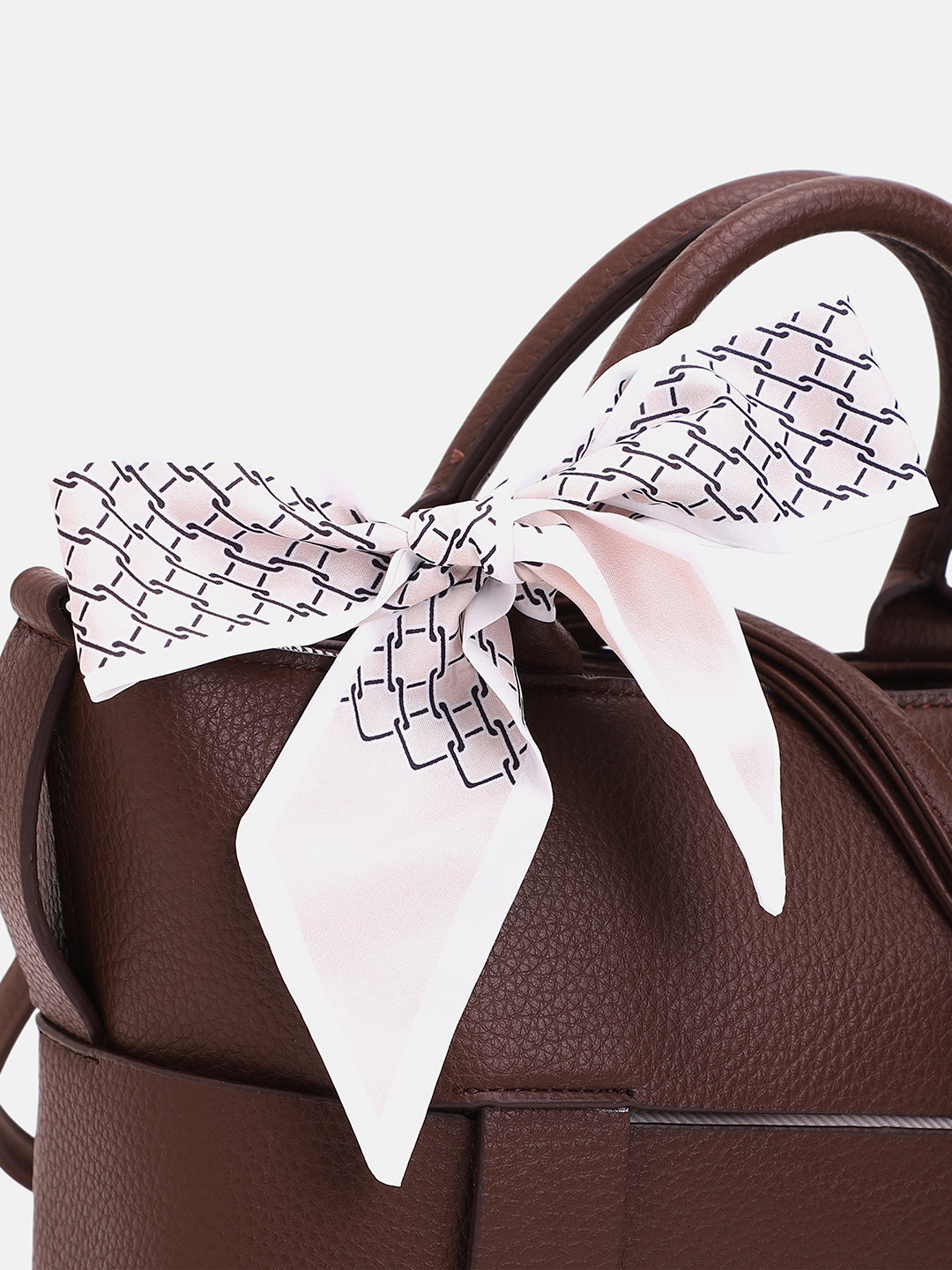 The Interweave Hand Bag - Chocolate Brown