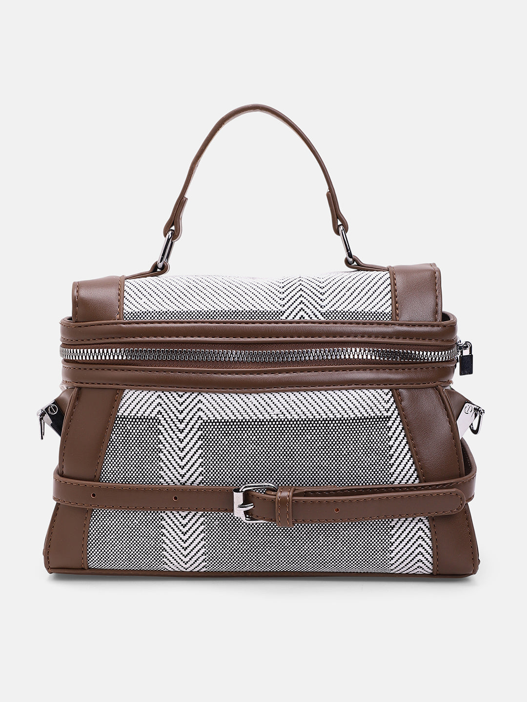 The Epistola Hand Bag - Chocolate Brown & Midnight Black