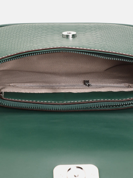 The Coilmark Curve Hand Bag - Jungle Green