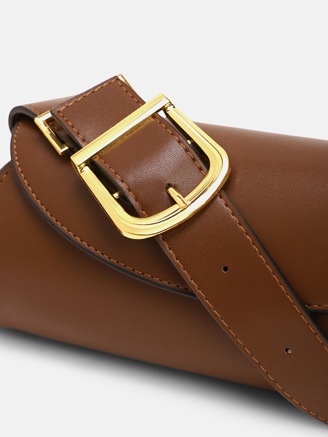 The Edge-Fold Sling Bag - Chocolate Brown