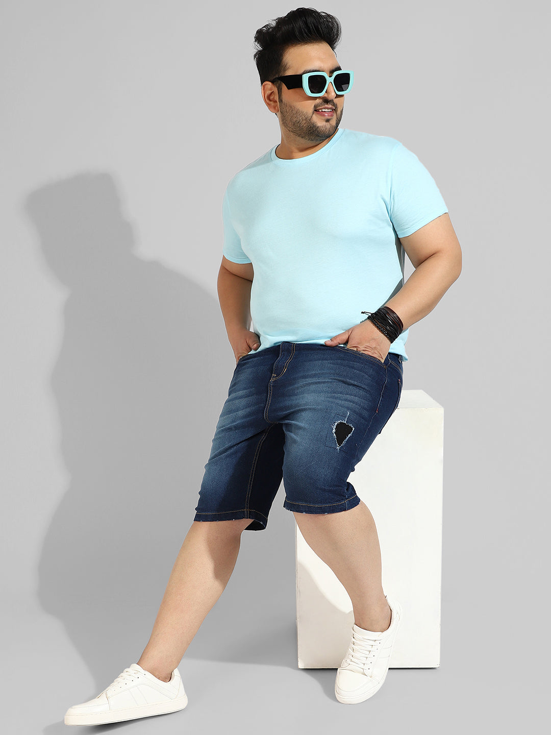 Regular Fit Denim Shorts