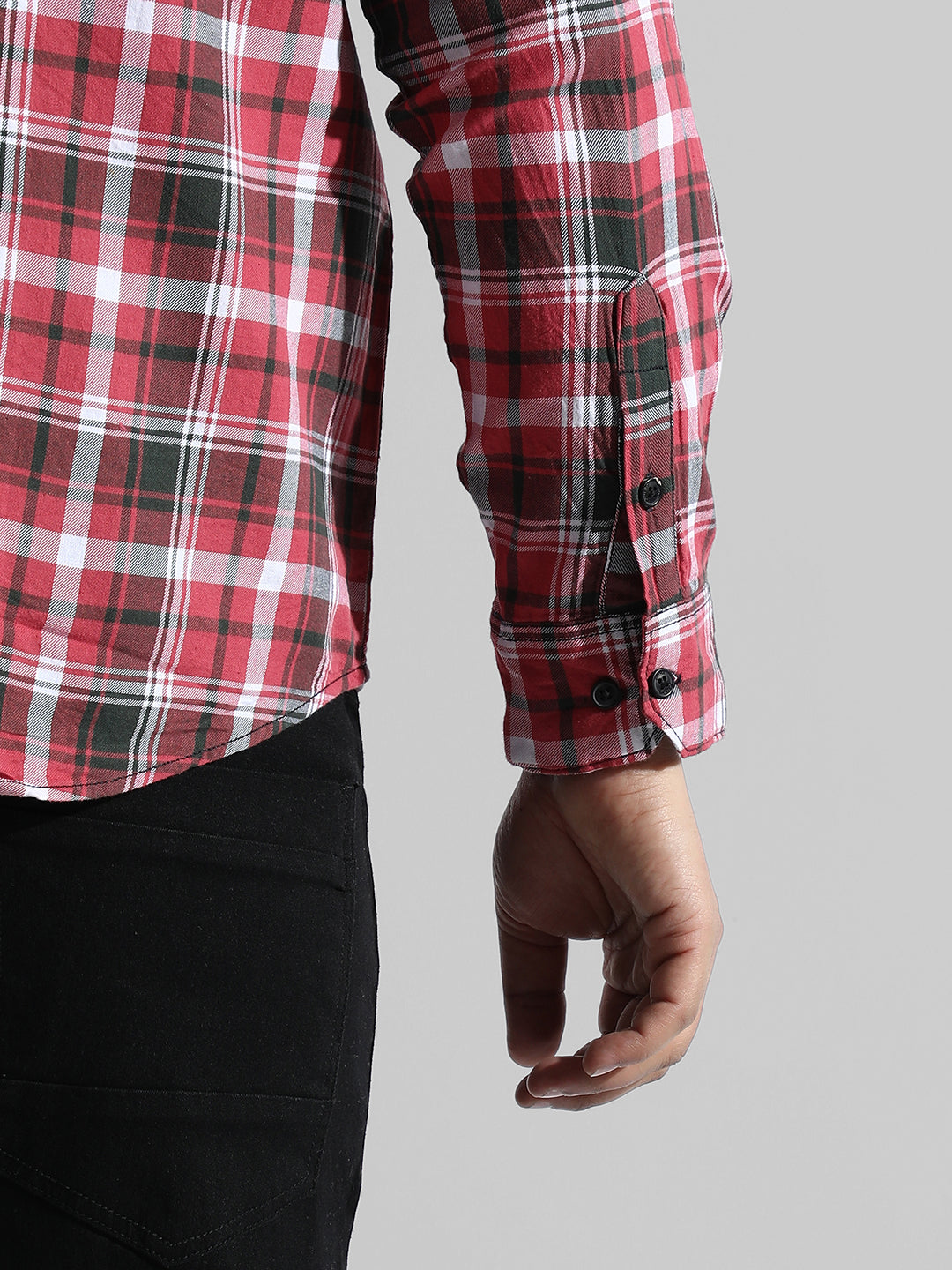 Instafab Plus Men’s Casual Checks Shirt