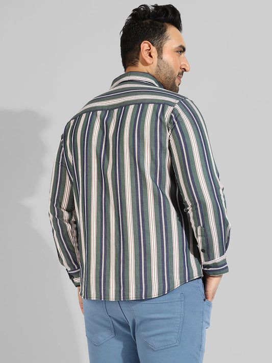 Full Sleeve Striped Casual Shirt