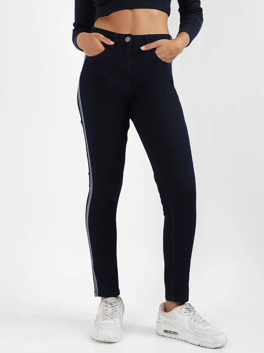 Side-Striped Denim Jeans