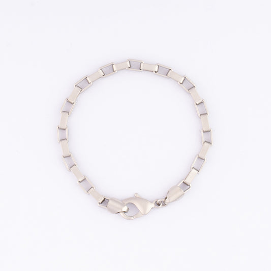 Brut - Chain Bracelet - Satin Silver Zach