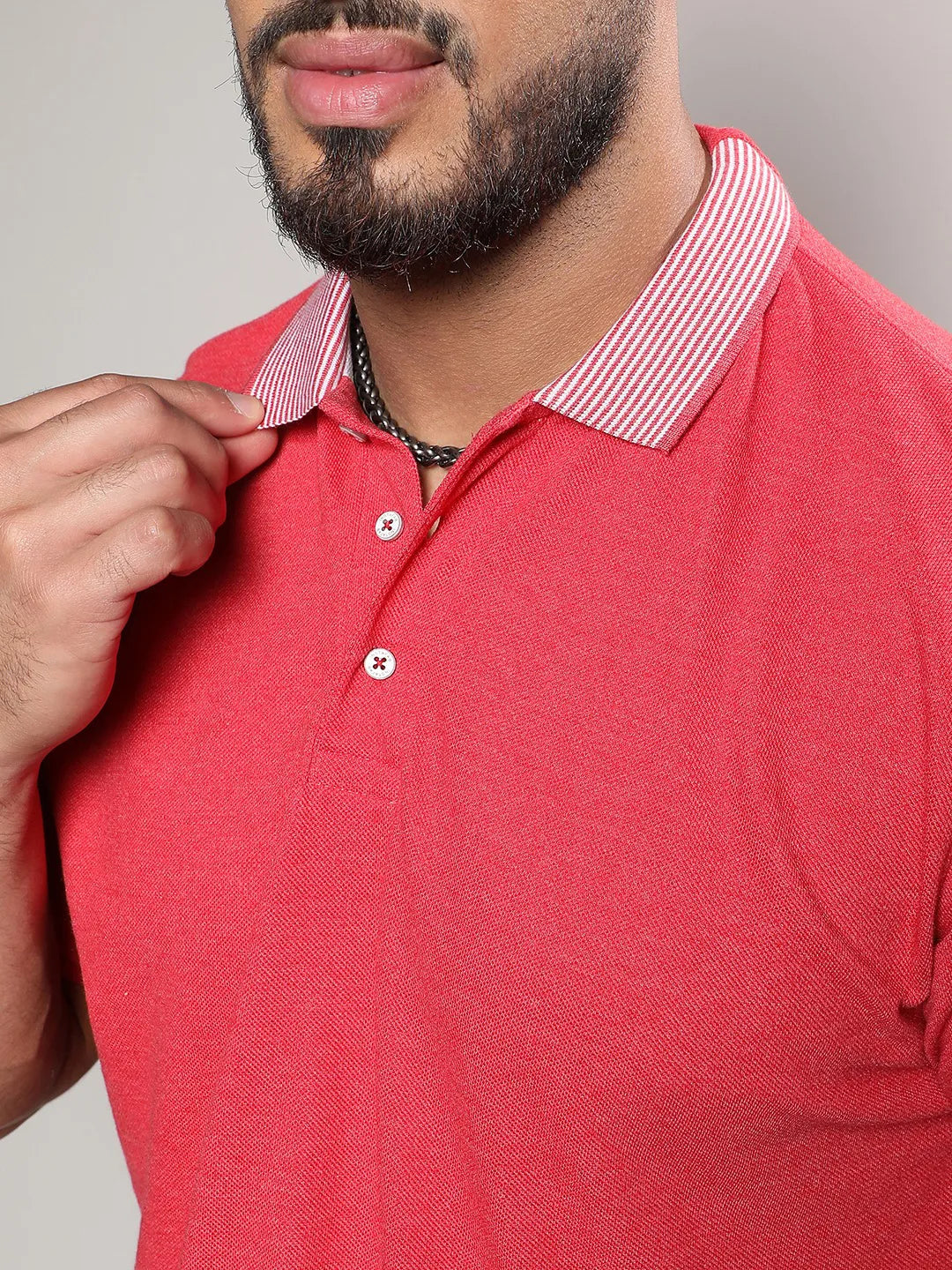 Stylish Polo Neck Solid Casual T-Shirt