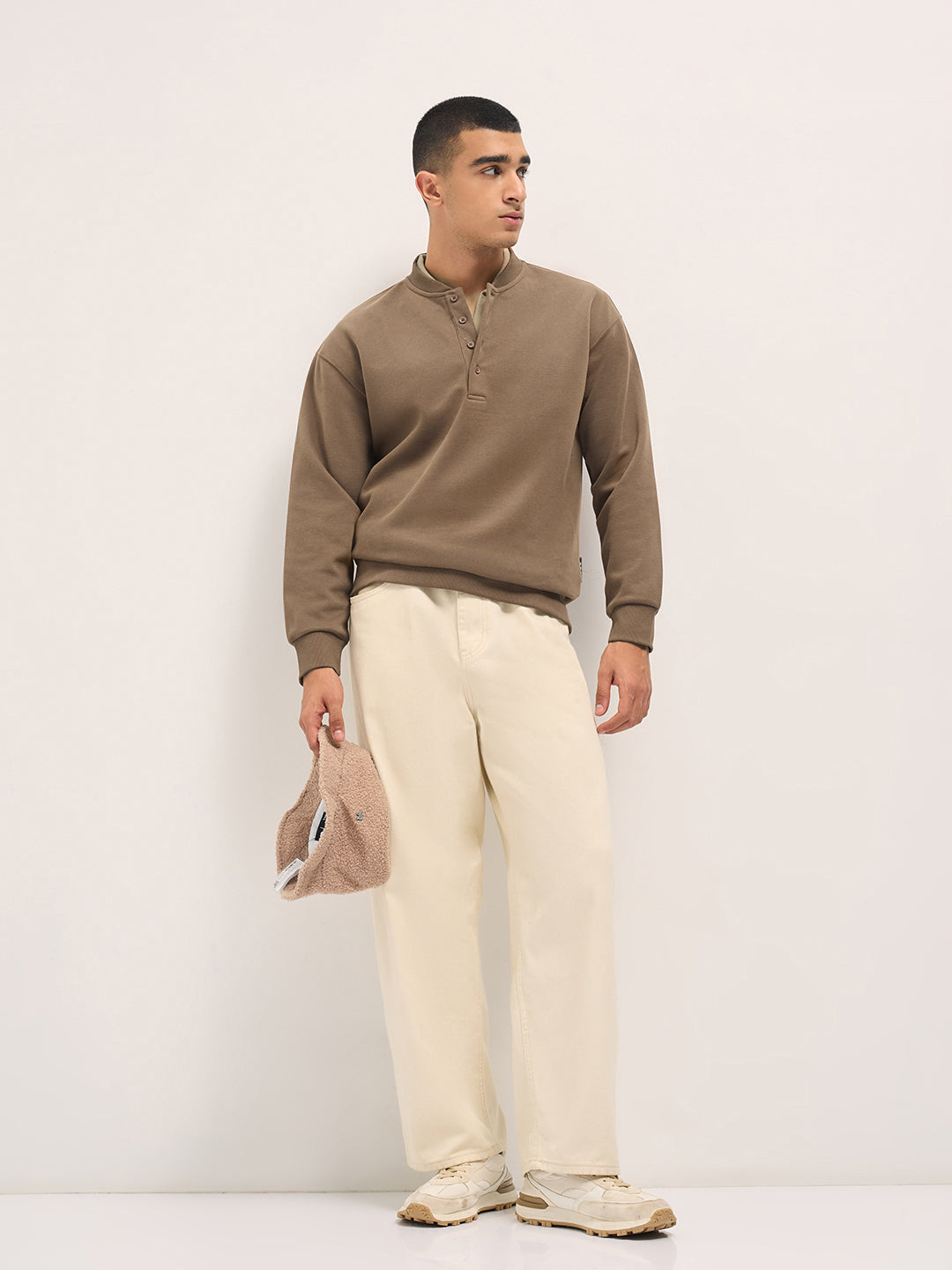 Olive Solid Straight Fit Functional & Stylish Cargo Pant