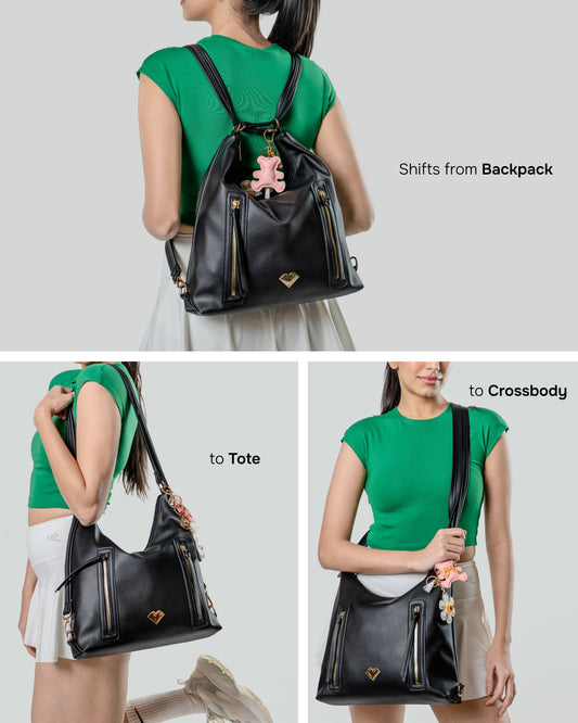 Threesome - 3 in 1 Tote, Backpack & Cross Body Lililo