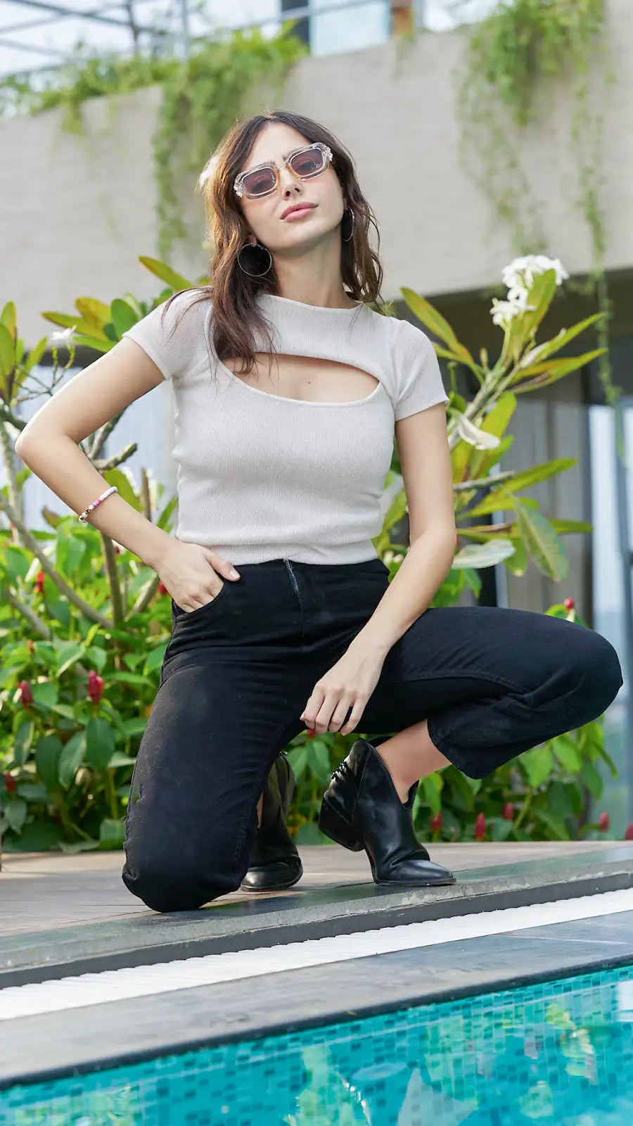 Boat Neck Fitted Tee