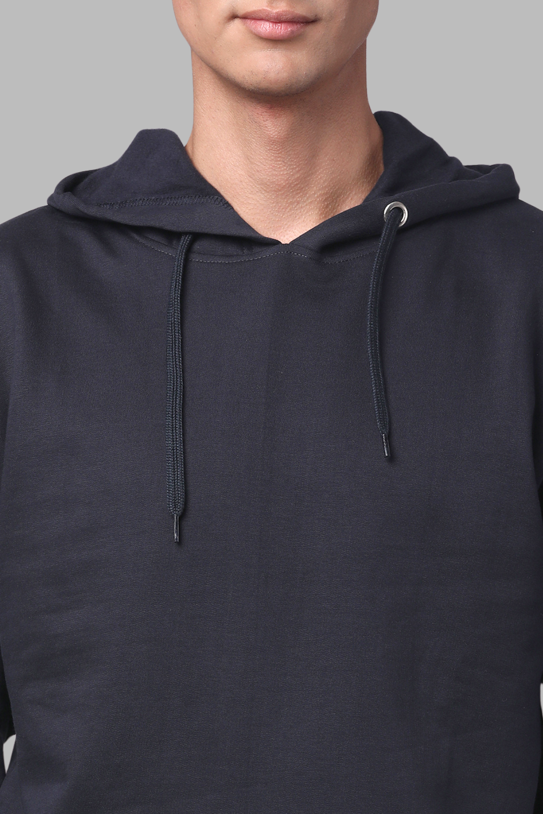 Cotton Hooded Navy Hoodie