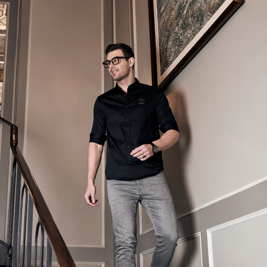 Midnight Black Shirt Aachari