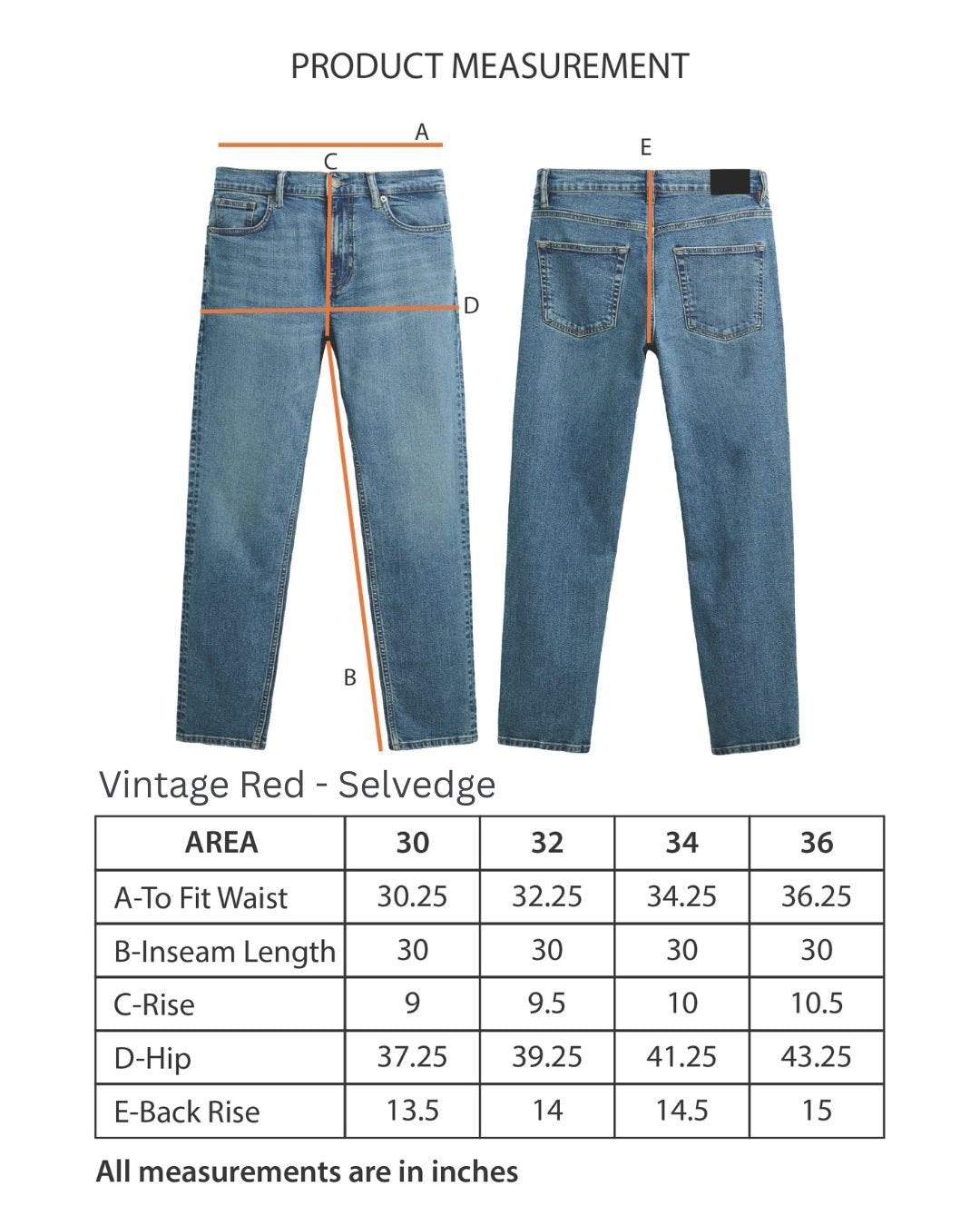 Vintage Denim Pant - Italian Selvedge
