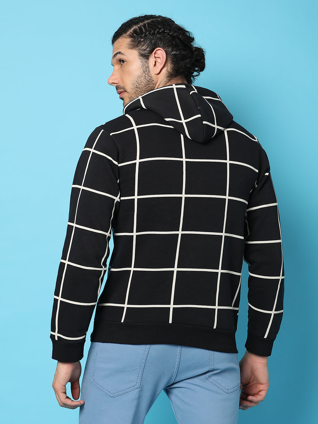 Graph Checks Hoodie With Insert Pocket