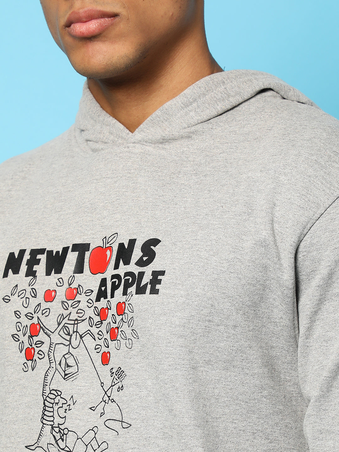 Newton'S Apple Hoodie With Kangaroo Pocket