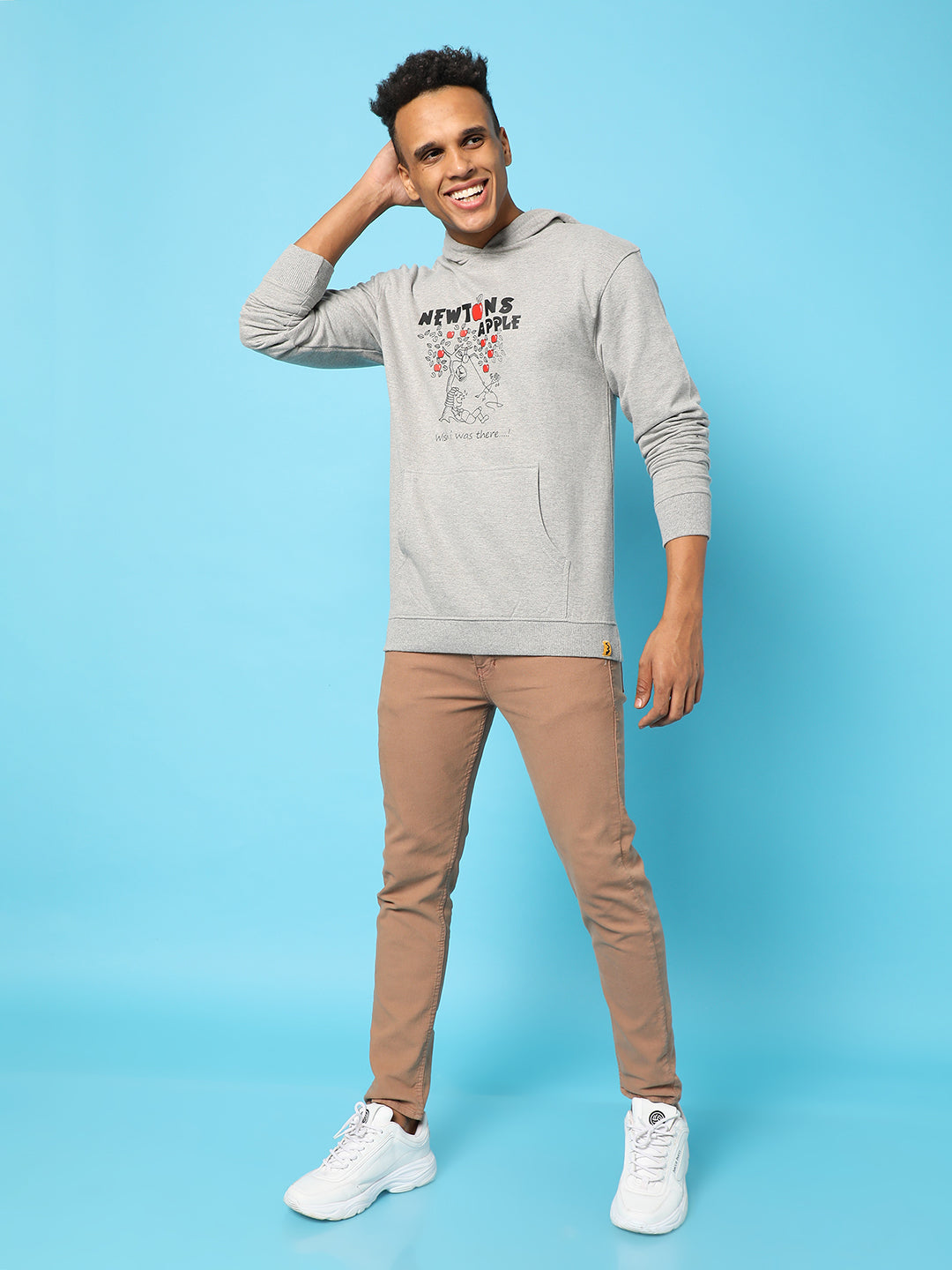 Newton'S Apple Hoodie With Kangaroo Pocket