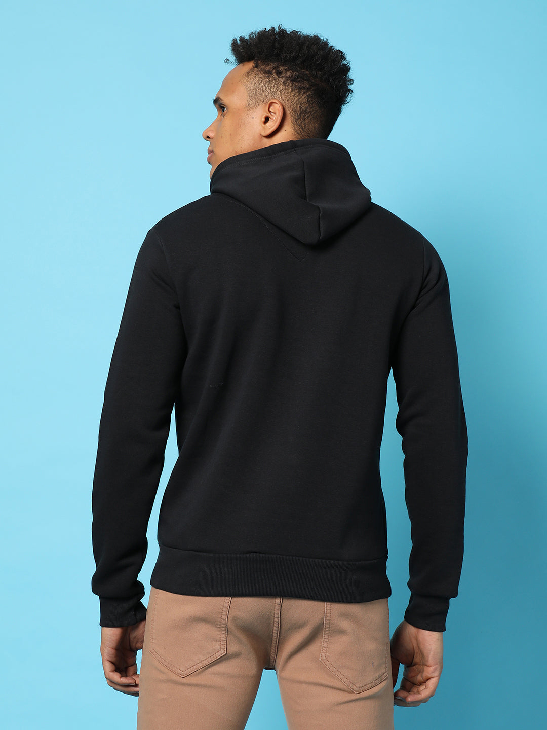 Typography Print Hoodie With Kangaroo Pocket