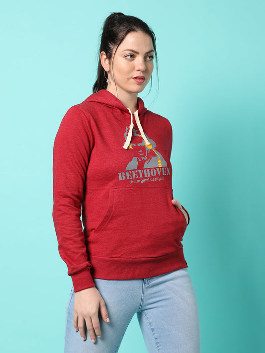 Solid Casual Hooded Sweatshirts