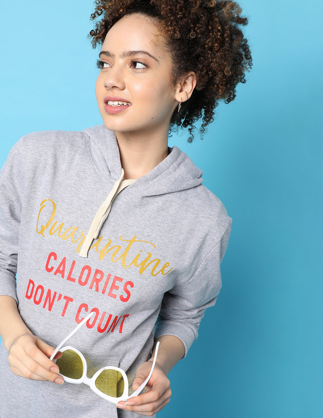 Stylish Printed Hooded Sweatshirt