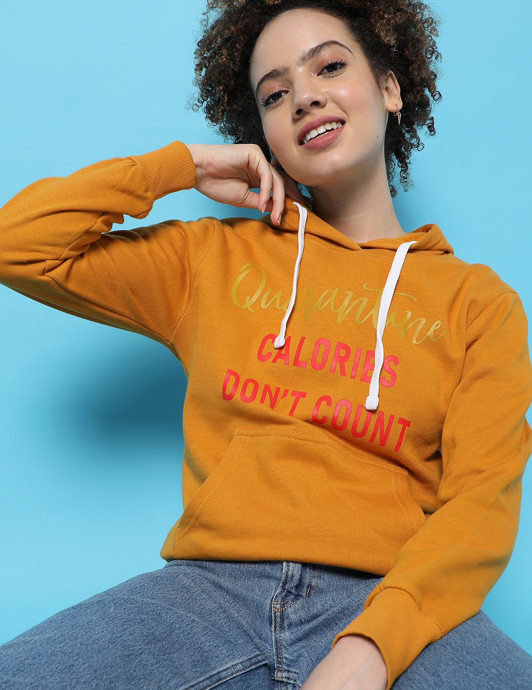 Stylish Printed Hooded Sweatshirt