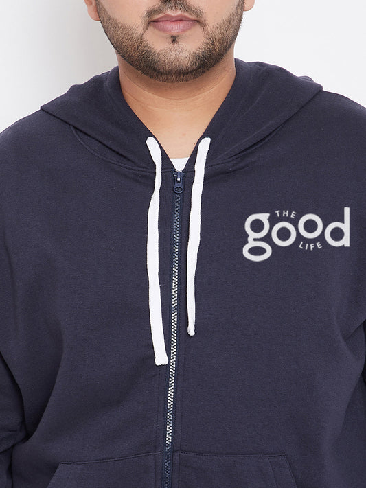 Solid Stylish Full Sleeve Hooded Casual Sweatshirt