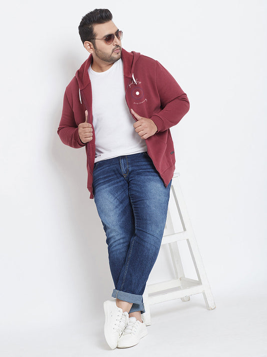 Solid Stylish Full Sleeve Hooded Casual Sweatshirt