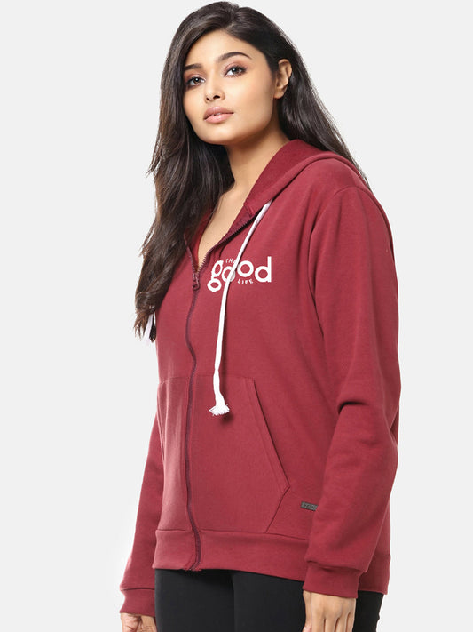 Typographic Sweatshirt With Hood