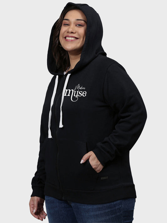 Typographic Sweatshirt With Hood