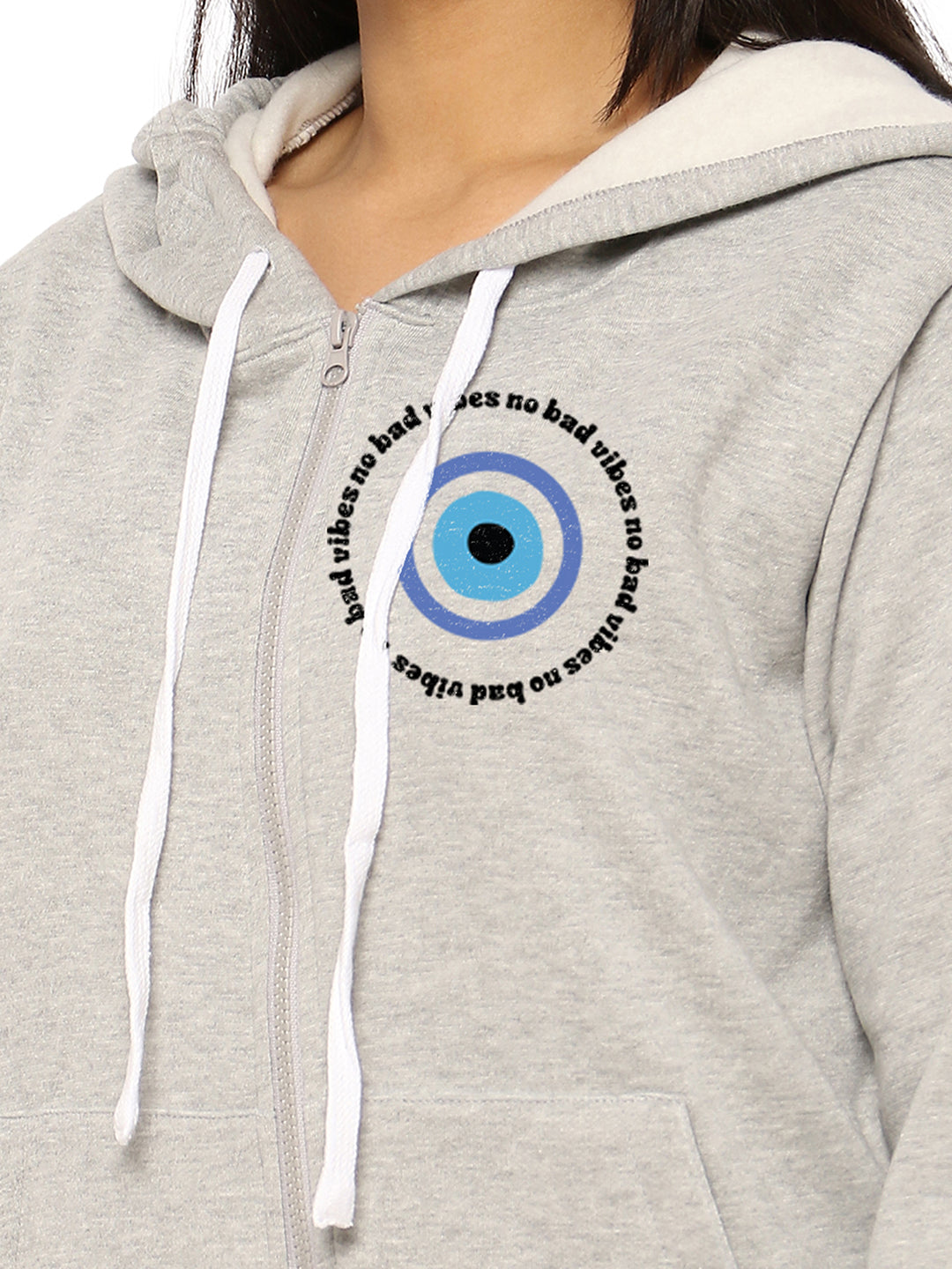 WOMEN TYPOGRAPHIC SWEATSHIRT WITH HOOD