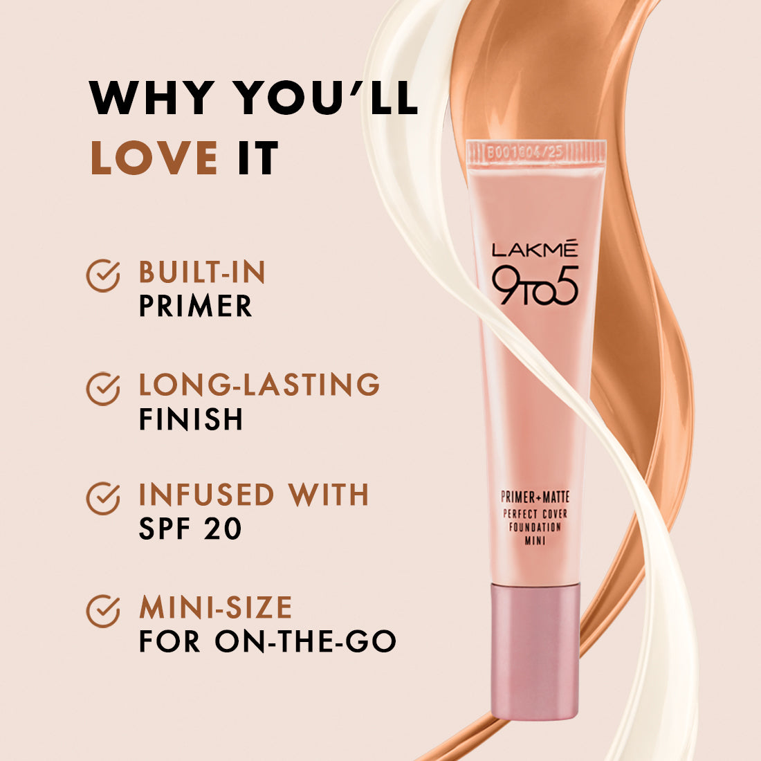 Lakme 9-5 P+M Fdn Foundation - N200