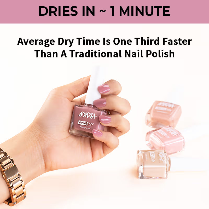 Nykaa Insta Dry Nail Enamel - 342 Flamingo Filter 9 MILLI_LITRE