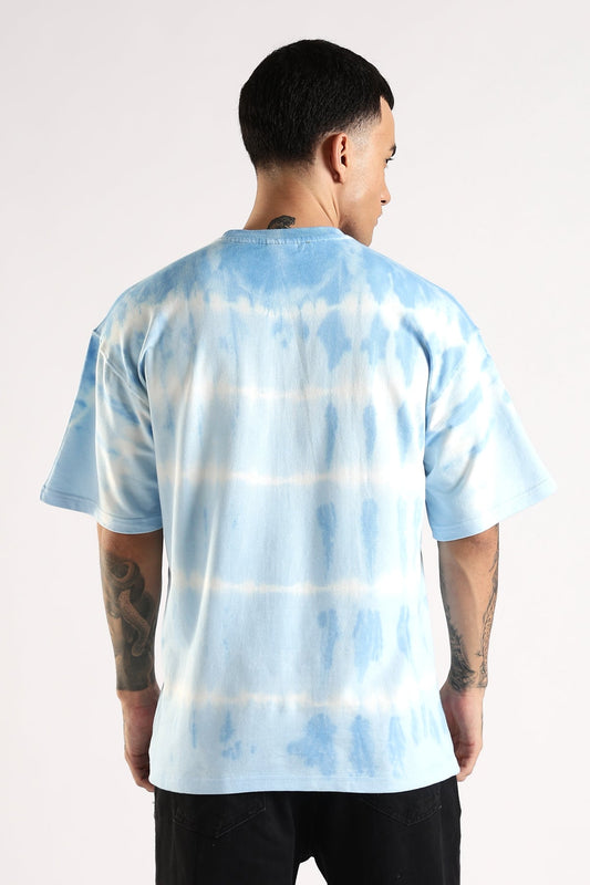 Adro Trendy Oversized Baggy Fit Drop Shoulder Tshirt in Tie & Dye Style