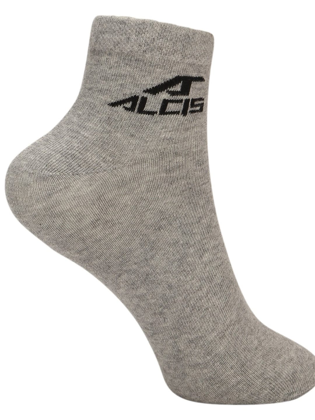 Alcis Men Grey Ankle Length Socks-Pack of 1 ALD1PCK01LGM-Free Size-Grey ALD1PCK01LGM-Free Size