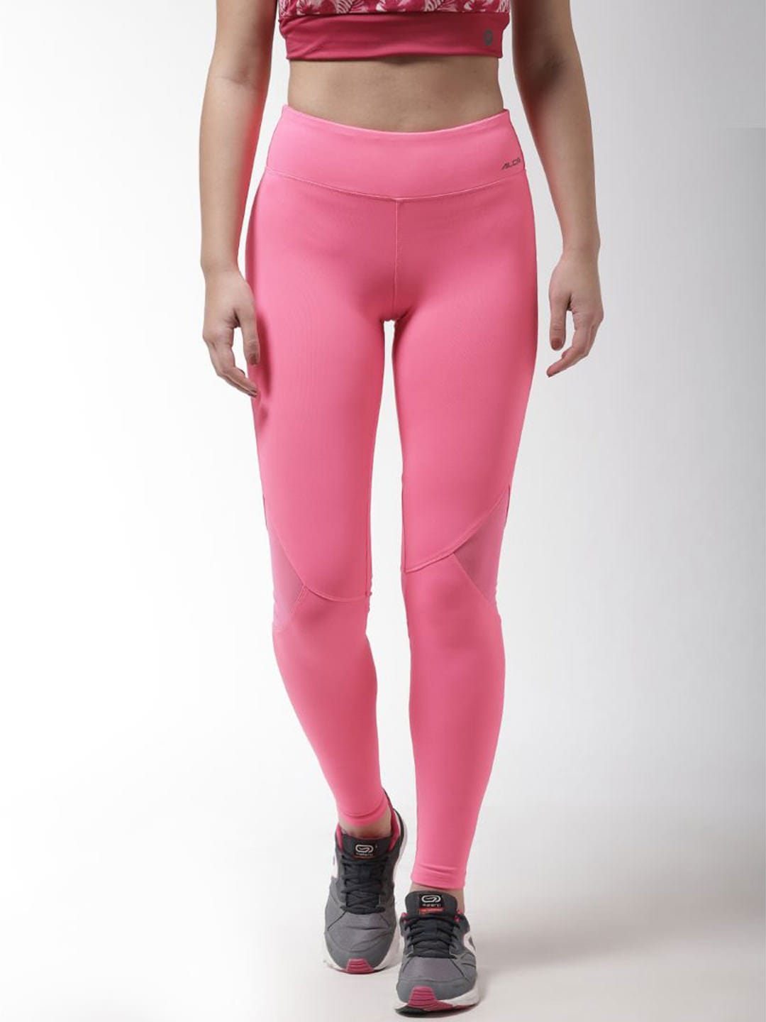 Alcis Women Solid Pink Tights ALWPA145438-XS