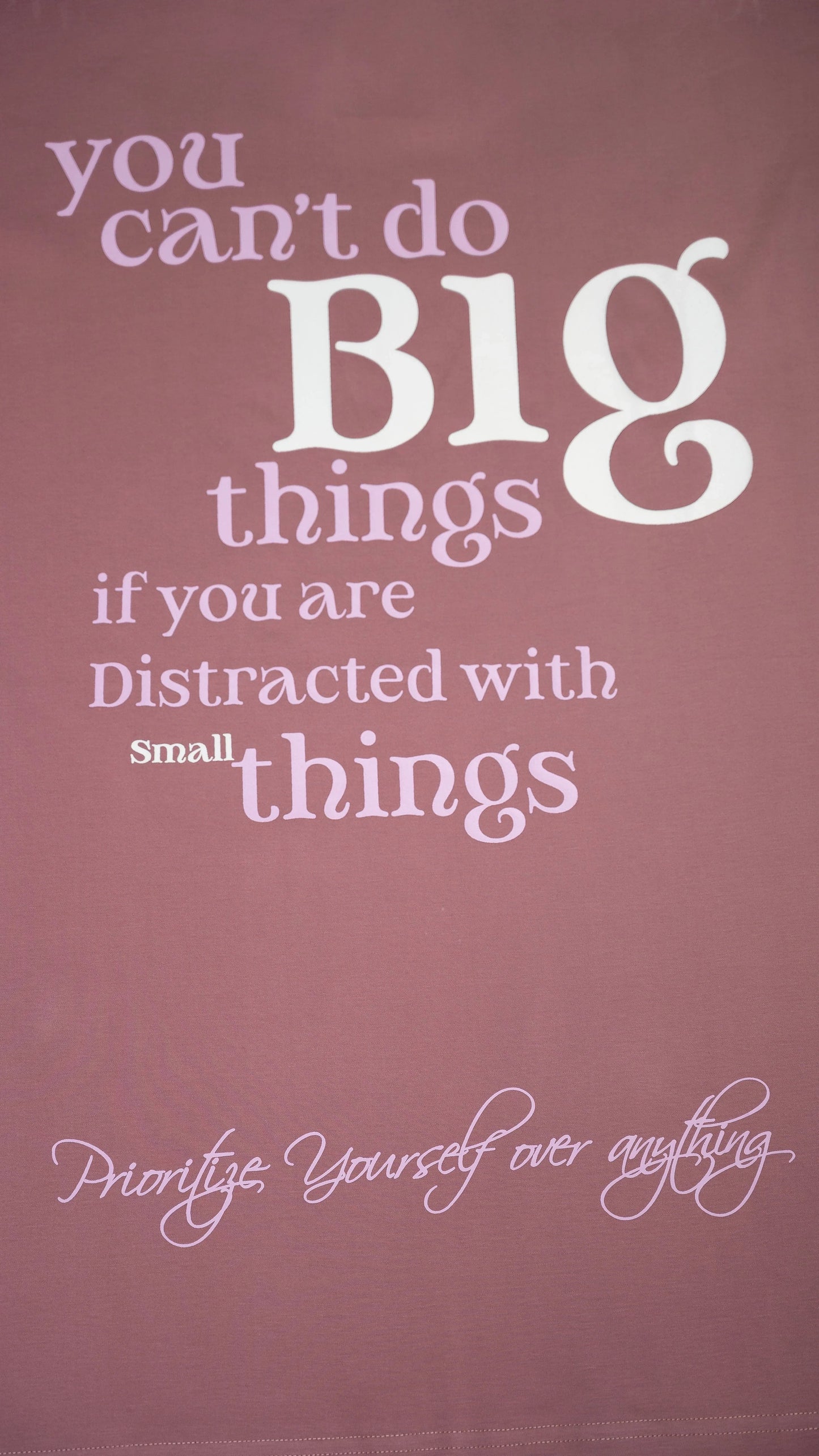 Stylstpls trendy oversized t-shirt for men and women with motivational quote design
