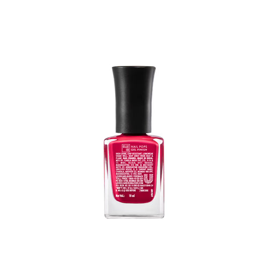 ELLE 18 Nail Pops Gel Finish Cherry Red G8 10 Ml