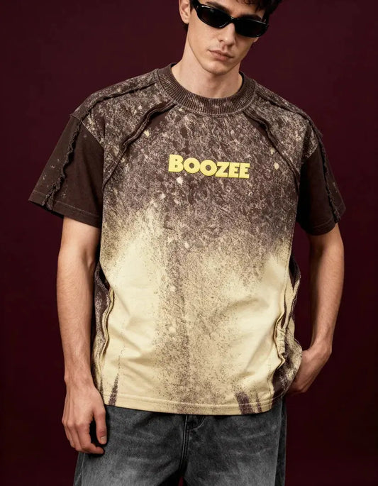 Desert Burn Brown Oversized T-Shirt Boozee