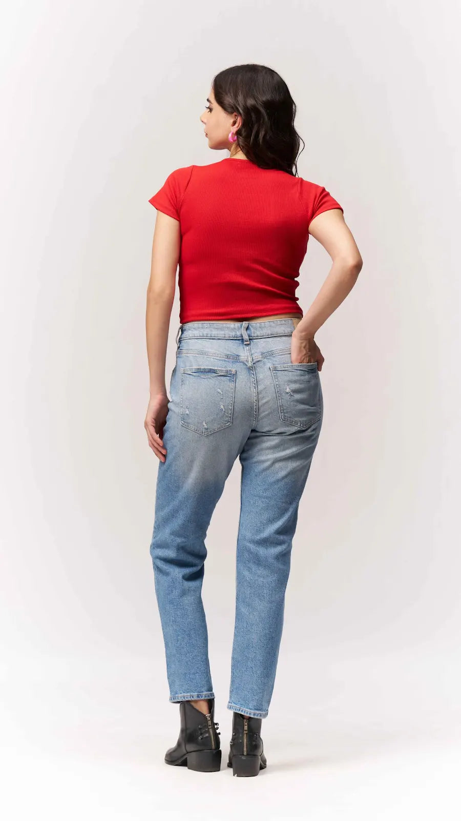 Cotton Fitted Tear Drop Shoulder