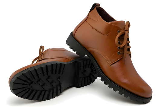 Latest Premium Goat Leather Men Safety Boots | Heavy Duty Industrial Work Boots for Men | Fashion Anti-Slip Durable Construction Shoes For men
