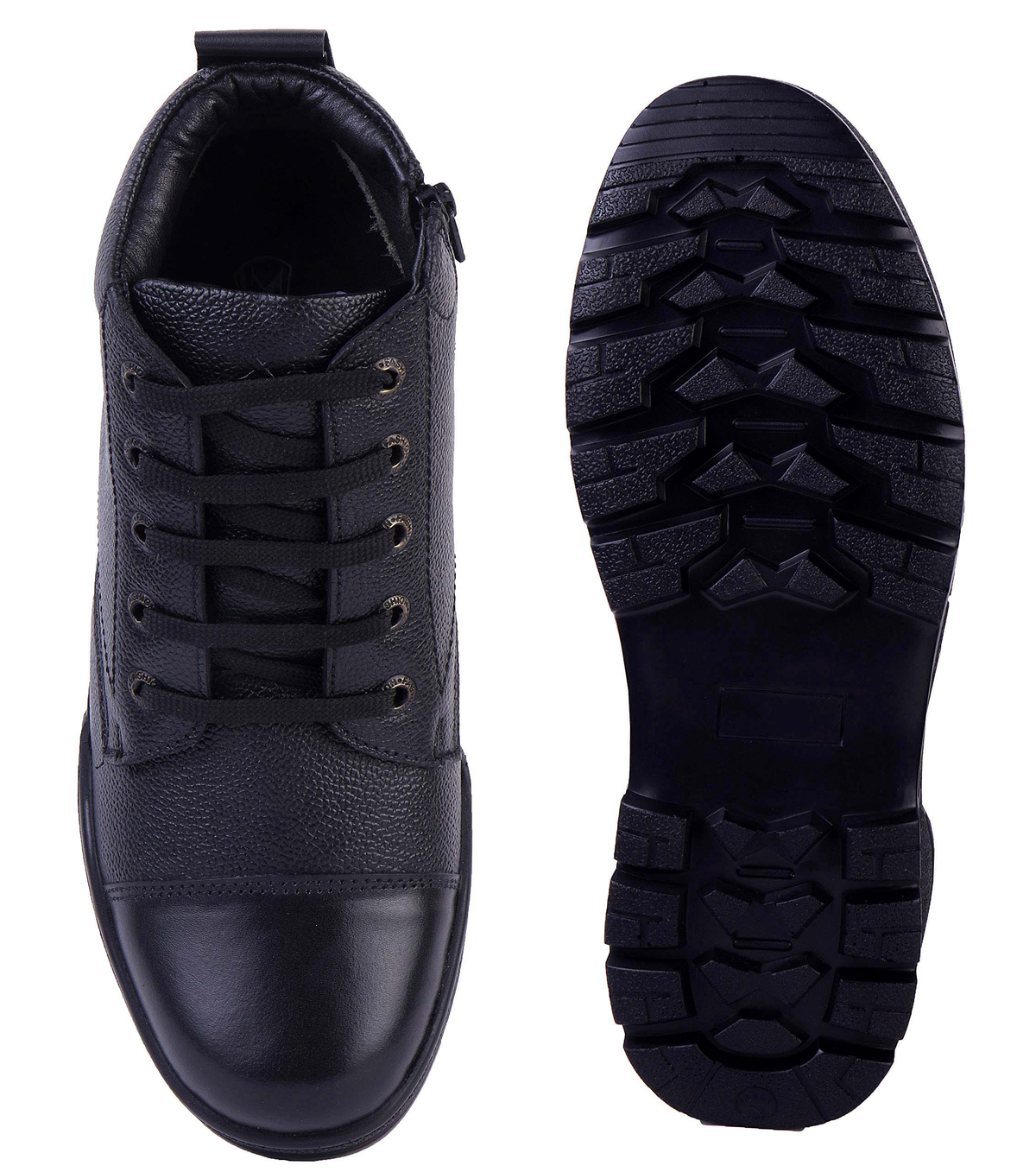 Latest Stylish Genuine Mild Leather Police Boots for Men | Heavy Duty Tactical Work Boots | Anti-Slip Durable Security & Industrial Safety Shoes For Men
