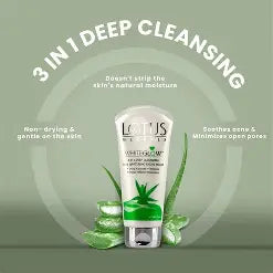 Lotus Herbals WhiteGlow 3 In 1 Deep Cleansing Skin Whitening Facial Foam 50 g