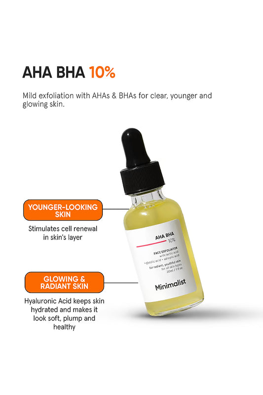 Minimalist 10% AHA BHA Face Exfoliating Serum 30 MILLI_LITRE