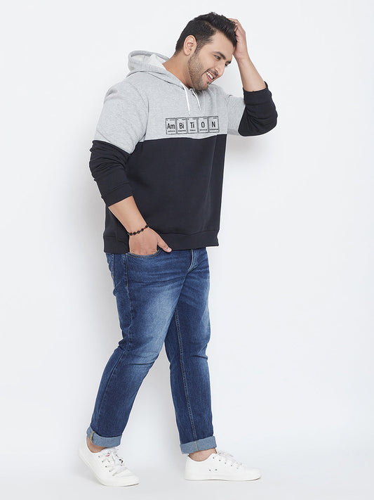 Colorblock Casual Hooded Sweastshirts