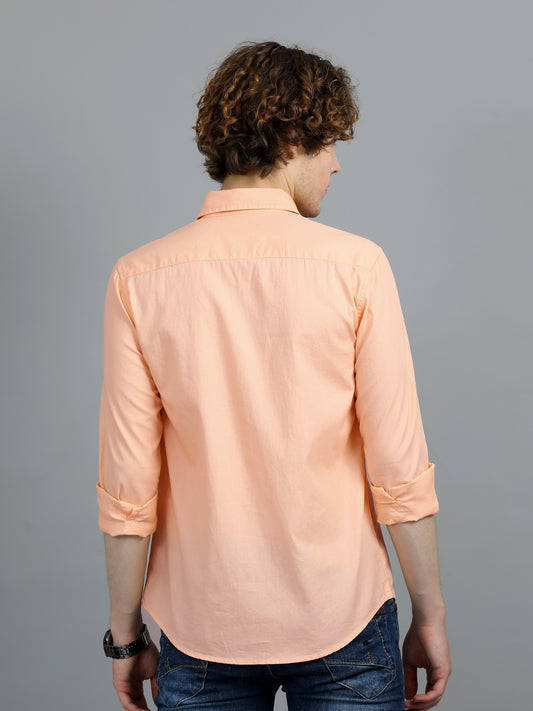 Men's Rose Solid Regular Fit Shirt