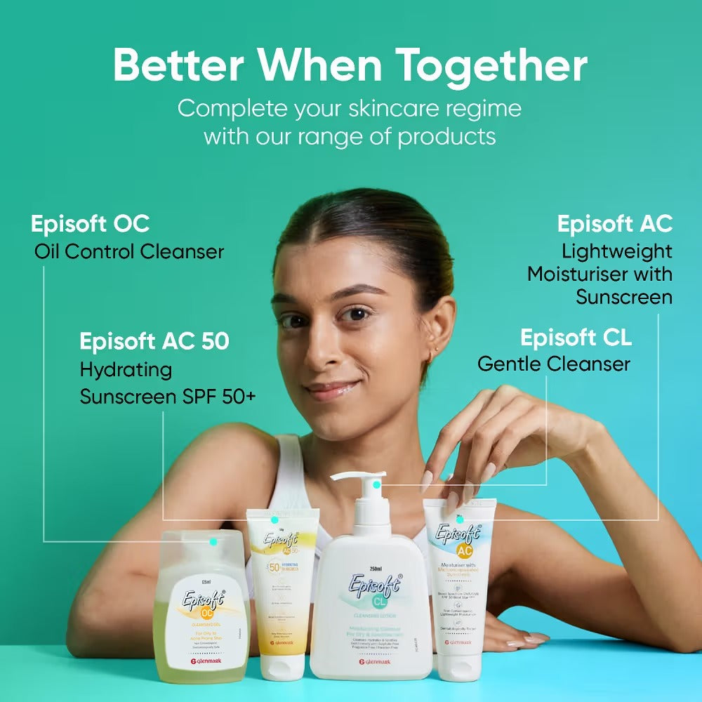 Episoft Cleansing Lotion For Sensitive & Dry Skin I Cleanser Face 250 MILLI_LITRE