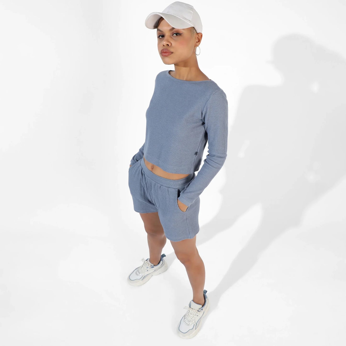 SOLID BLUE CO-ORDS SET