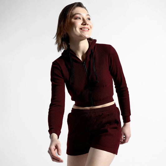 SOLID MAROON CO-ORDS SET